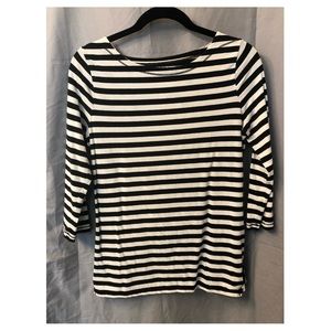 Black and white striped shirt from target